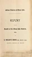 view [Report 1903] / Medical Officer of Health, Moss Side U.D.C.