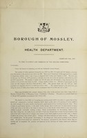 view [Report 1909] / Medical Officer of Health, Mossley Borough.