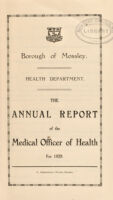 view [Report 1928] / Medical Officer of Health, Mossley Borough.