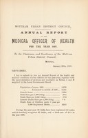 view [Report 1897] / Medical Officer of Health, Mottram U.D.C.