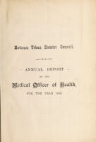 view [Report 1898] / Medical Officer of Health, Mottram U.D.C.