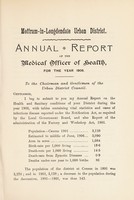 view [Report 1906] / Medical Officer of Health, Mottram-in-Longdendale U.D.C.