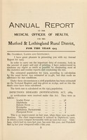 view [Report 1915] / Medical Officer of Health, Mutford & Lothingland R.D.C.