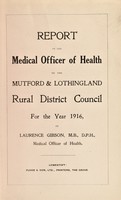 view [Report 1916] / Medical Officer of Health, Mutford & Lothingland R.D.C.