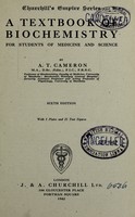 view A textbook of biochemistry for students of medicine and science / A.T. Cameron.