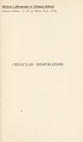 view Cellular respiration / by Norman U. Meldrum.