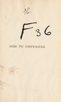 view Aids to dispensing / by A. O. Bentley.