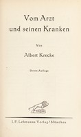 view Vom Arzt und seinen Kranken / von Albert Krecke.