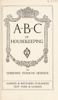 view A-B-C of housekeeping / by Christine Terhune Herrick.