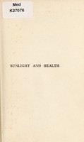 view Sunlight and health / by C.W. Saleeby.