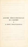 view Anatomie medico-chirurgicale de l'abdomen / par Raymond Grégoire.