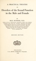 view A practical treatise of disorders of the sexual function in the male and female, by Max Huhner.