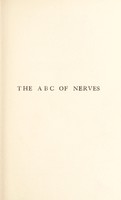 view The ABC of nerves / by D.F. Fraser-Harris.