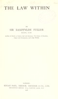 view The law within / by Sir Bampfylde Fuller.