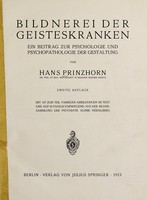 view Bildnerei der Geisteskranken : ein Beitrag zur Psychologie und Psychopathologie der Gestaltung / von Hans Prinzhorn.