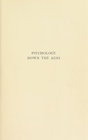 view Psychology down the ages / by C. Spearman.