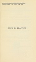 view Logic in practice / by L. Susan Stebbing.