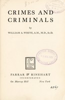 view Crimes and criminals / [William A. White].