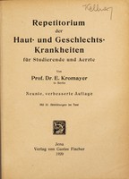 view Repetitorium der Haut- und Geschlechtskrankheiten für Studierende und Aerzte / von E. Kromayer.