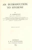 view An introduction to hygiene / by W. Robertson.