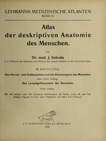 view Atlas der deskriptiven Anatomie des Menschen / von J. Sobotta.