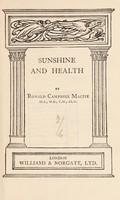 view Sunshine and health / by Ronald Campbell MacFie.