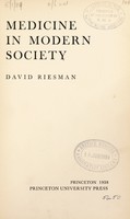 view Medicine in modern society / David Riesman.