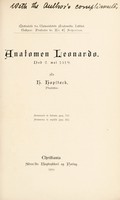 view Anatomen Leonardo, død 2. mai 1519 / [Halfdan Hopstock].