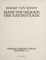 view Kunst und Religion der Naturvölker / Eckart von Sydow.