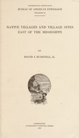 view Native villages and village sites east of the Mississippi / by David I. Bushnell, Jr.