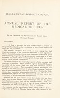view [Report 1914] / Medical Officer of Health, Ilkley U.D.C.