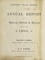 view [Report 1896] / Medical Officer of Health, Nantwich R.D.C.