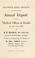 view [Report 1937] / Medical Officer of Health, Nantwich R.D.C.