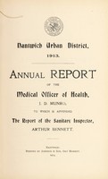 view [Report 1913] / Medical Officer of Health, Nantwich U.D.C.