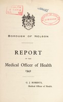 view [Report 1942] / Medical Officer of Health, Nelson Borough.