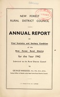 view [Report 1942] / Medical Officer of Health, New Forest R.D.C.