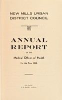 view [Report 1938] / Medical Officer of Health, New Mills (Derbyshire) U.D.C.