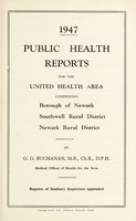 view [Report 1947] / Medical Officer of Health, Newark Borough, Southwell R.D.C., Newark R.D.C.