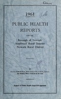 view [Report 1961] / Medical Officer of Health, Newark Borough, Southwell R.D.C., Newark R.D.C.