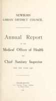 view [Report 1938] / Medical Officer of Health, Newburn U.D.C.