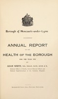 view [Report 1933] / Medical Officer of Health, Newcastle-under-Lyme Borough.