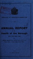 view [Report 1945] / Medical Officer of Health, Newcastle-under-Lyme Borough.