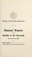 view [Report 1947] / Medical Officer of Health, Newcastle-under-Lyme Borough.