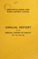 view [Report 1965] / Medical Officer of Health, Newcastle-under-Lyme (Union) R.D.C.