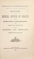 view [Report 1886] / Medical Officer of Health, Newcastle-upon-Tyne City & County.