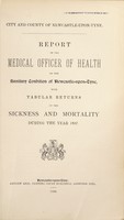 view [Report 1887] / Medical Officer of Health, Newcastle-upon-Tyne City & County.