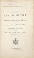 view [Report 1904] / Medical Officer of Health, Newcastle-upon-Tyne City & County.