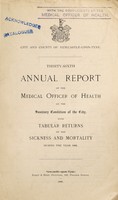 view [Report 1908] / Medical Officer of Health, Newcastle-upon-Tyne City & County.