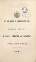 view [Report 1914] / Medical Officer of Health, Newcastle-upon-Tyne City & County.