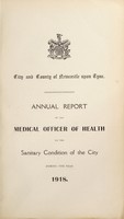 view [Report 1918] / Medical Officer of Health, Newcastle-upon-Tyne City & County.